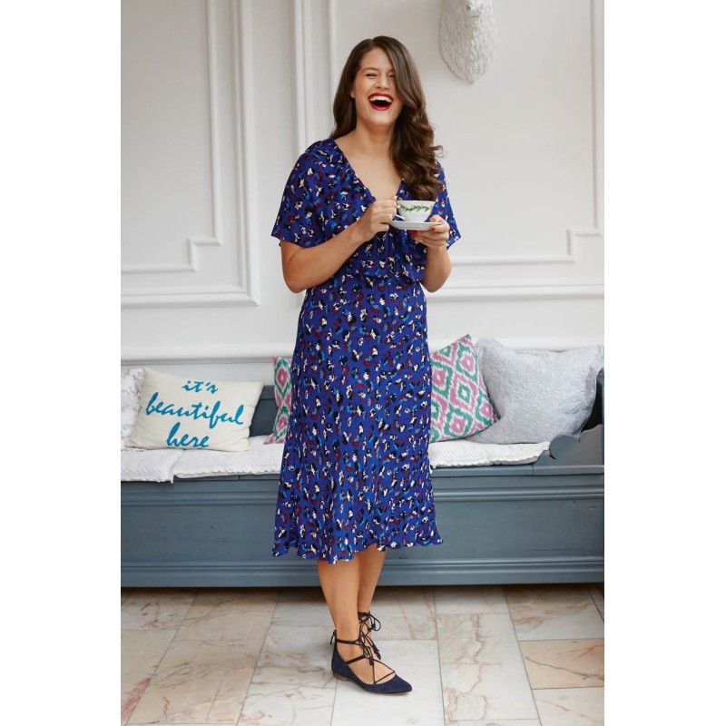 Pattern Dress with cape...