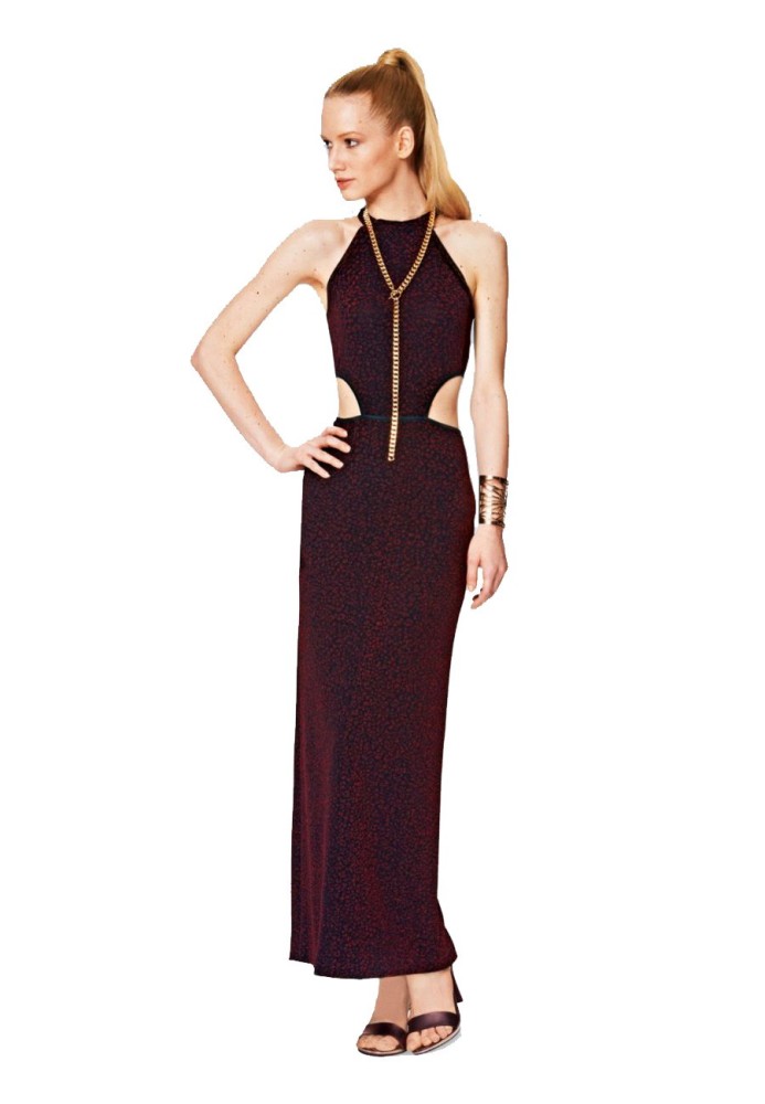 Pattern Evening dress with American armholes (Burda 2/2014, pattern number 6858 A)