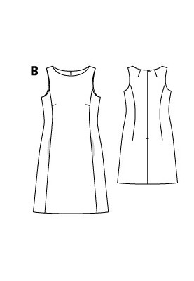 Pattern Dress of a fitted silhouette (Burda 9/2015, pattern number 108 V)