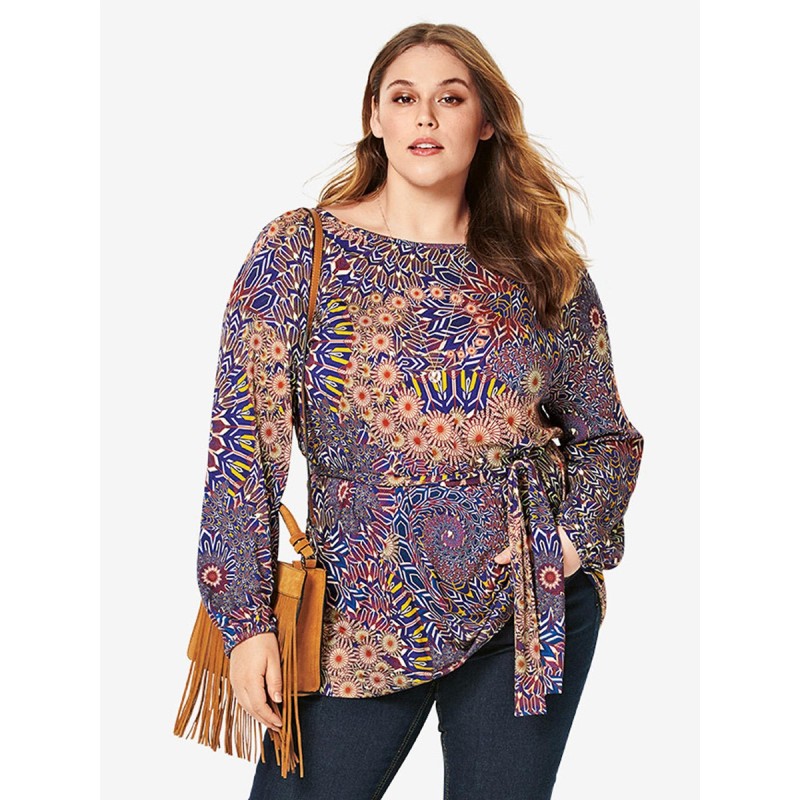 Pattern Knitted tunic with...