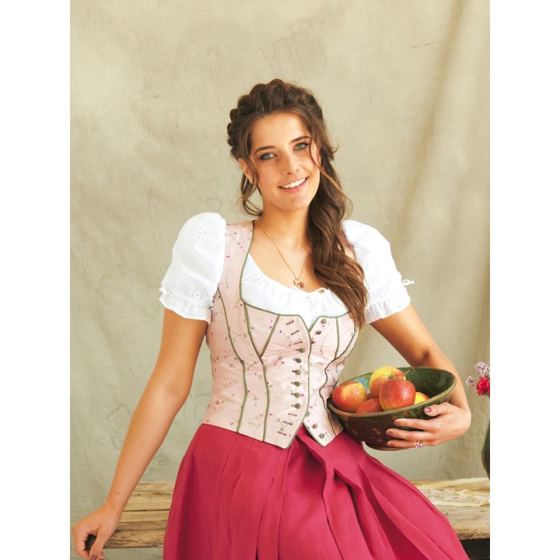 Pattern Silk corsage in...