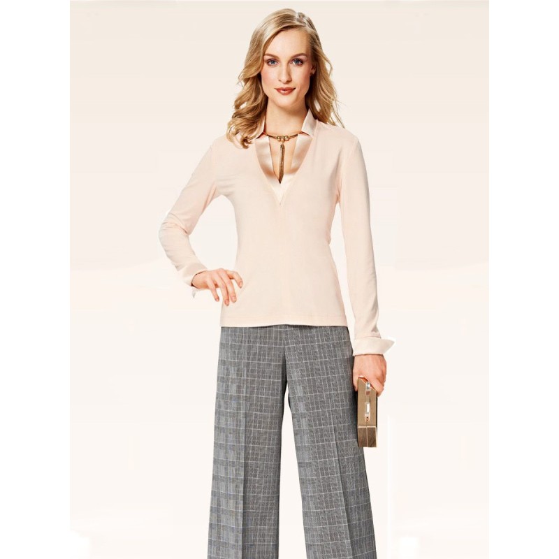 Pattern Slim fit pullover...