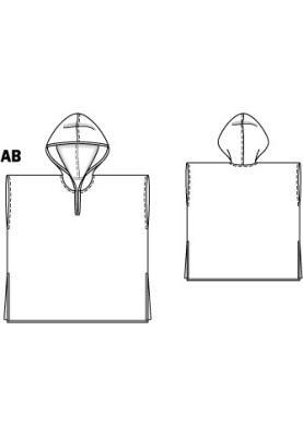 Выкройка Пончо пляжное с капюшоном (Burda 6/2012, № выкройки 149 A)