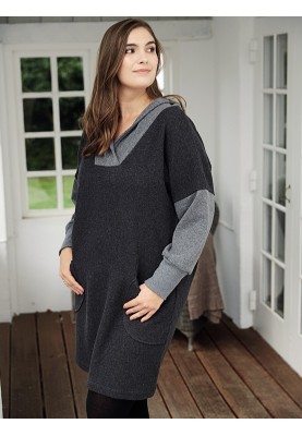 Pattern Dress-sweatshirt with a hood (I love to sew 4/2019, pattern number 120)