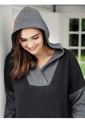 Pattern Dress-sweatshirt with a hood (I love to sew 4/2019, pattern number 120)