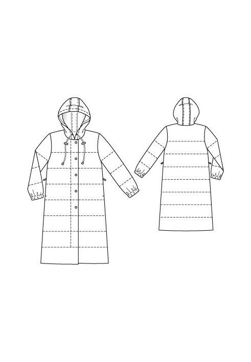 Pattern Warm coat with a hood (Burda 1/2010, pattern number 110)