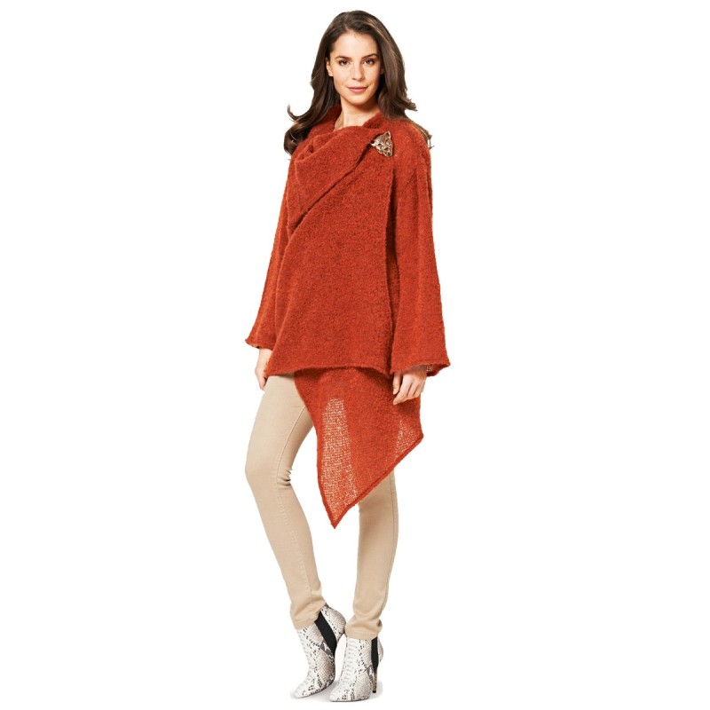 Long cardigan pattern with...