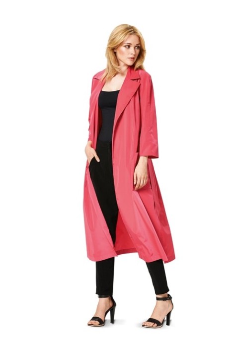 Pattern Cloak coat with raglan sleeves (Burda 1/2014, pattern number 6900 A)