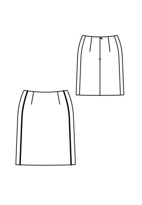 Pattern Short flared cut skirt (Burda 9/2019, pattern number 102 B)