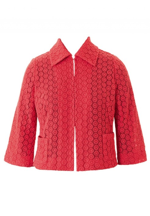 Pattern Lace jacket with 3/4 sleeves (Burda. Fashion Plus 1/2016, pattern number 408)