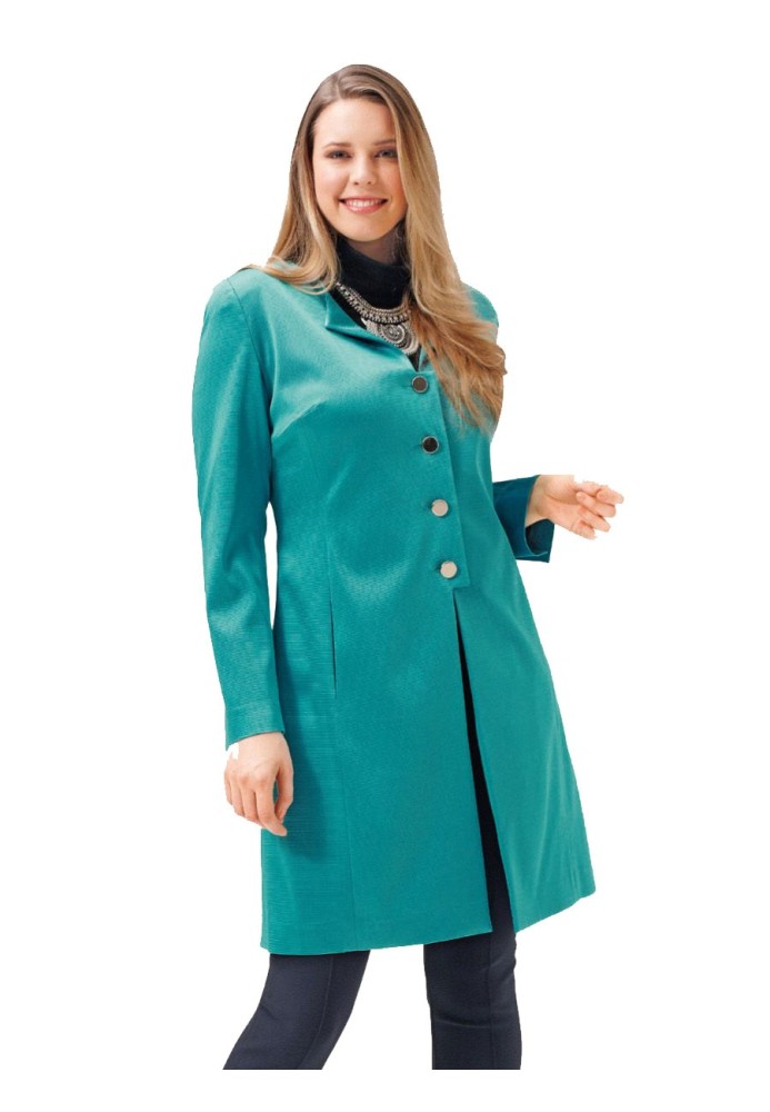 Pattern Half coat of a fitted silhouette without a collar (Burda 2/2015, pattern number 6715 B)