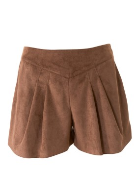 Pattern Suede shorts on a yoke (Burda 4/2016, pattern number 106 A)