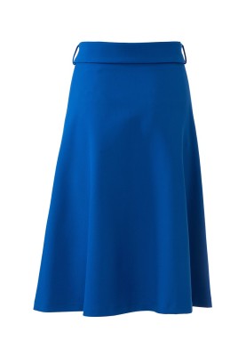 Pattern A-line skirt with bow pleat and belt (Burda 1/2020, pattern no. 6247 B)