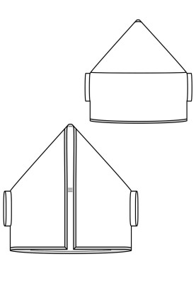 Выкройка Кардиган широкого кроя без застежек (Burda 1/2019, № выкройки 106)