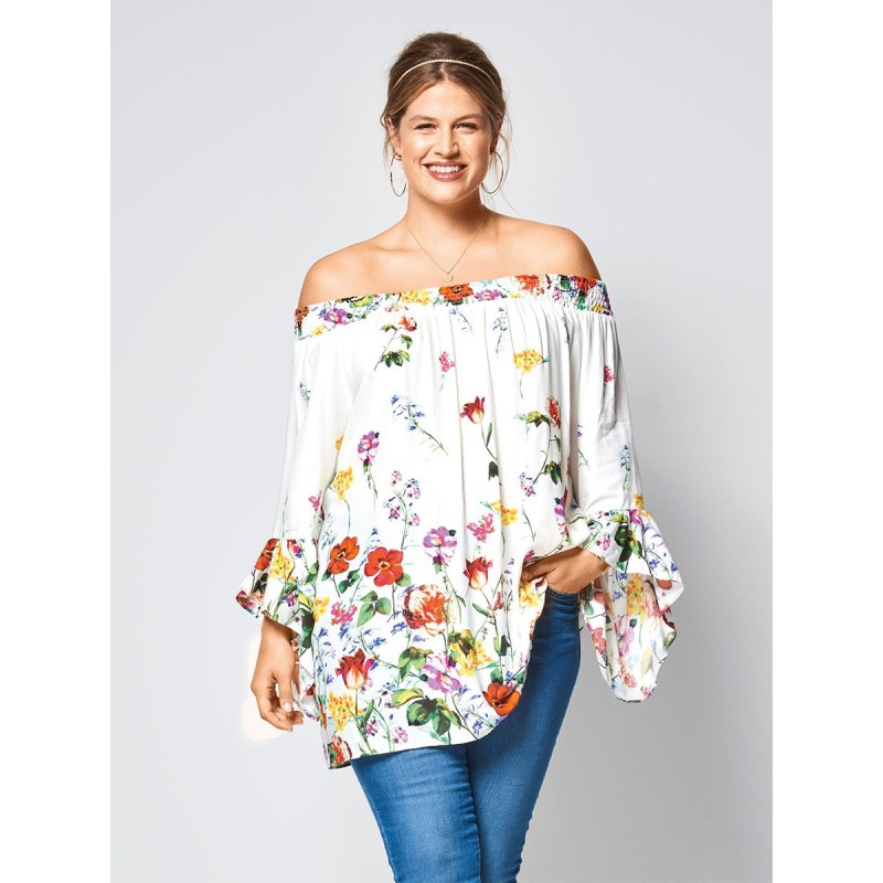 Pattern Blouse with a...