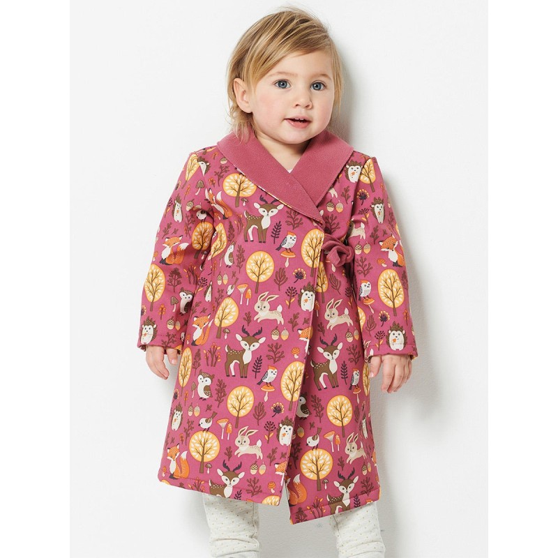 Pattern Knitted coat with a...