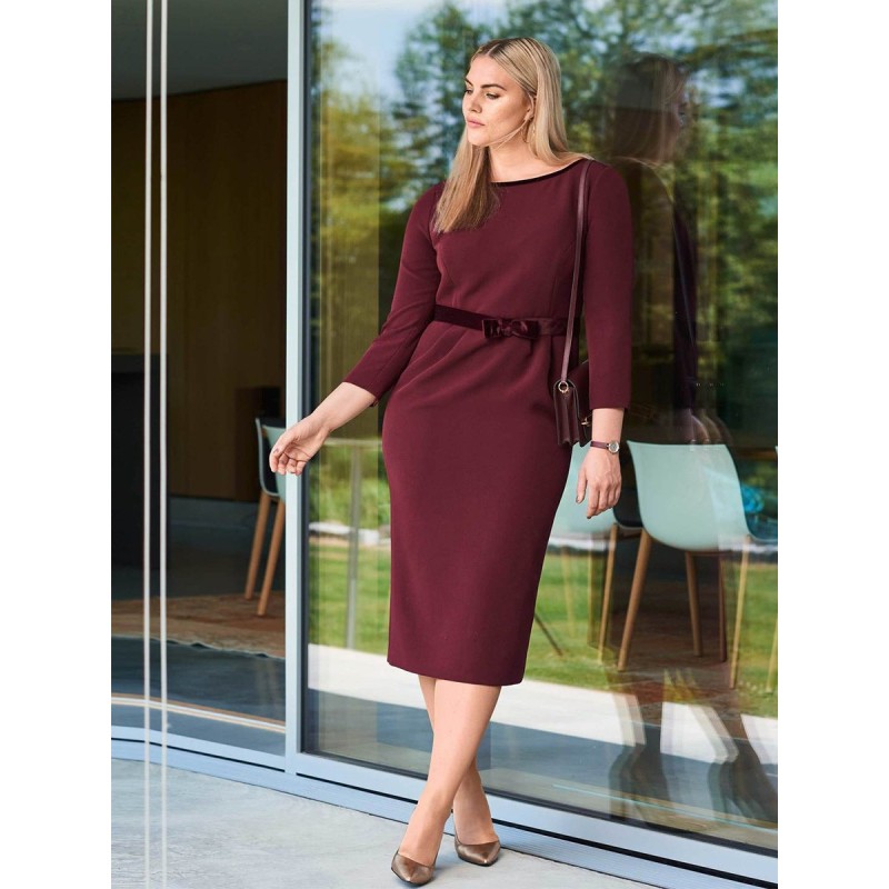 Pattern Sheath dress with...