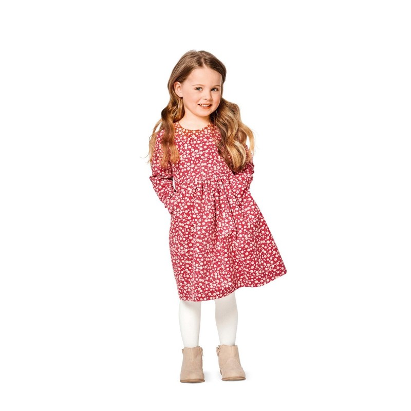 Pattern Corduroy dress with...