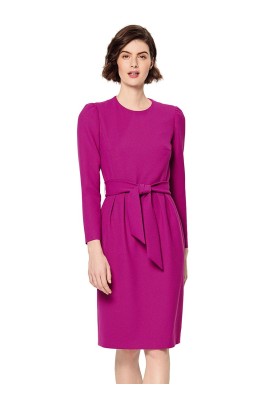 Pattern Dress with sleeves gathered in beads (Burda 2/2020, pattern number 6164 B)