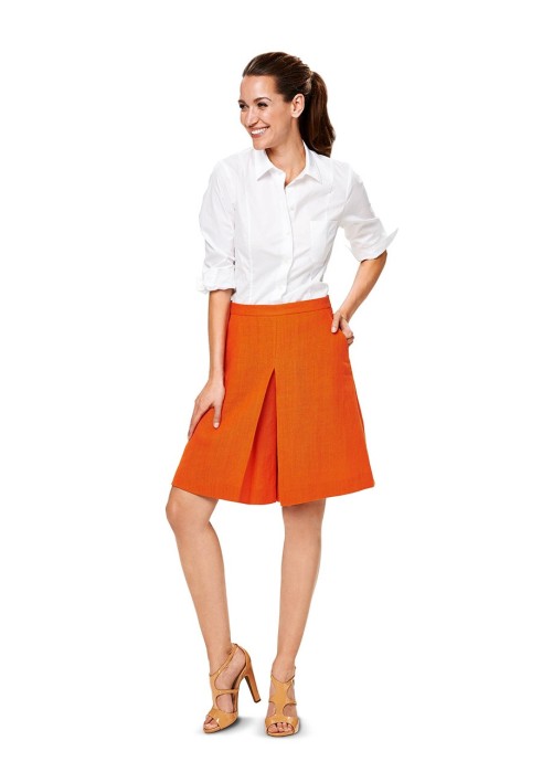 Pattern Linen skirt-trousers with opposite pleats (Burda 1/2014, pattern number 6905 A)