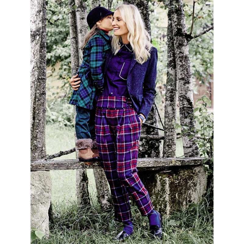 Pattern Pants narrowed at a...