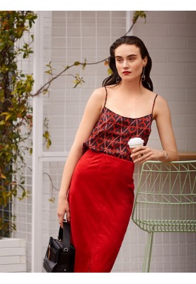 Pattern Silk top with narrow straps (Burda 8/2019, pattern number 114 A)