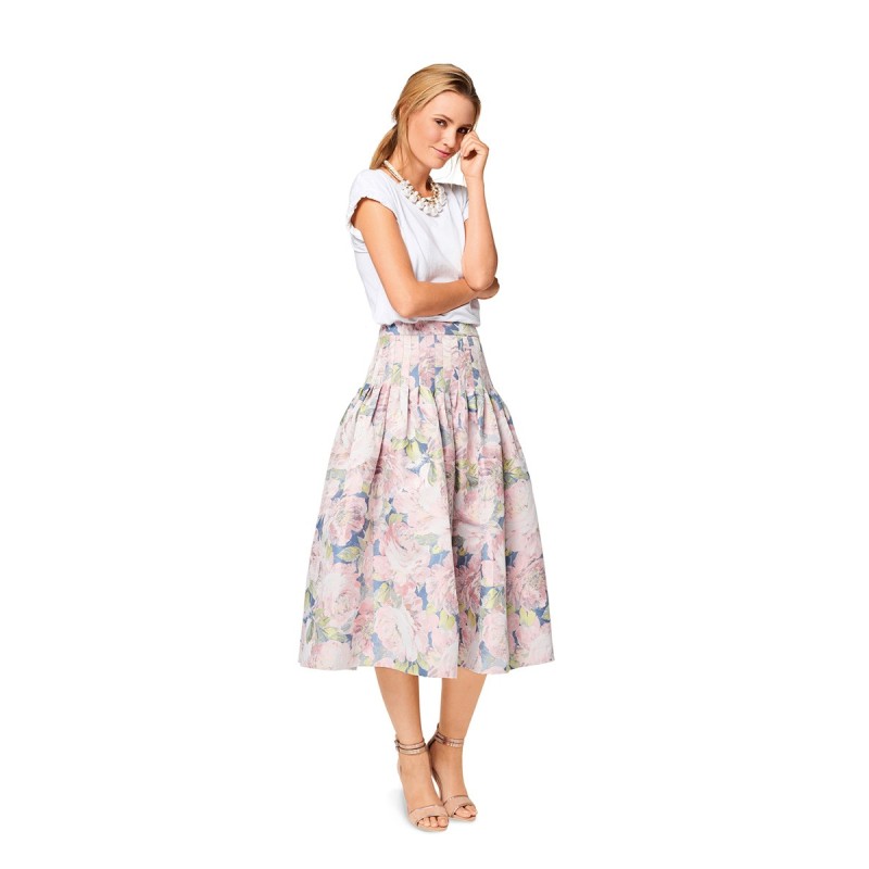 Pattern Midi-length skirt...