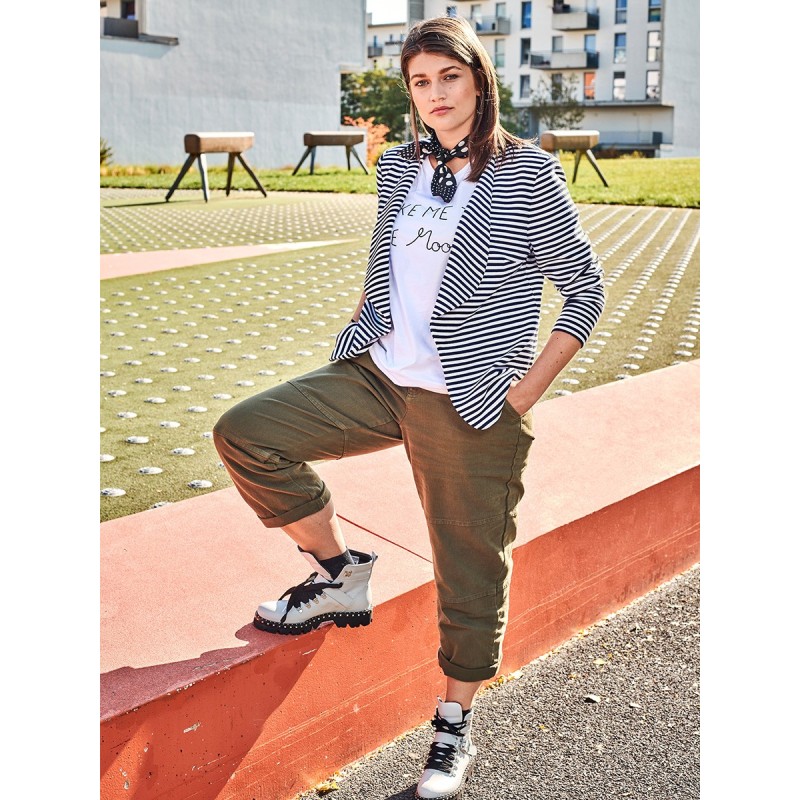 Pattern Knitted jacket with...