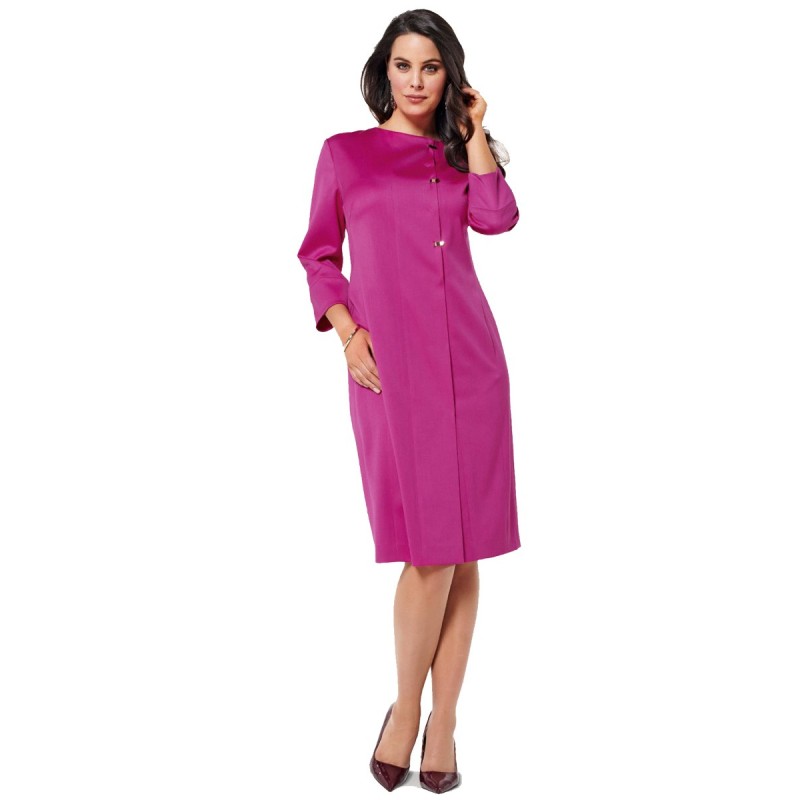 Pattern Dress-coat with...