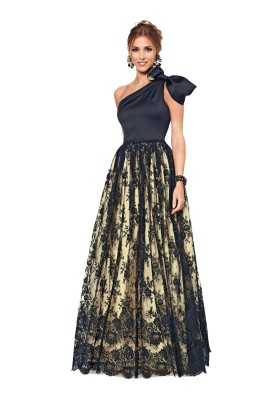 Pattern Cocktail dress made of velvet and tulle (Burda 2/2014, pattern number 6868 A)