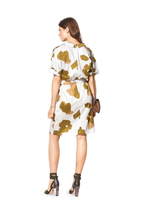 Pattern Cutaway dress with short sleeves (Burda 1/2018, pattern number 6420 B)