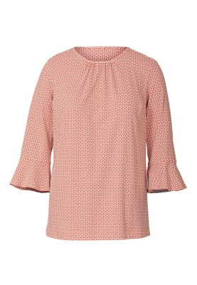 Pattern Knitted blouse with ruffles on the sleeves (Burda 1/2020, pattern number 6217 B)