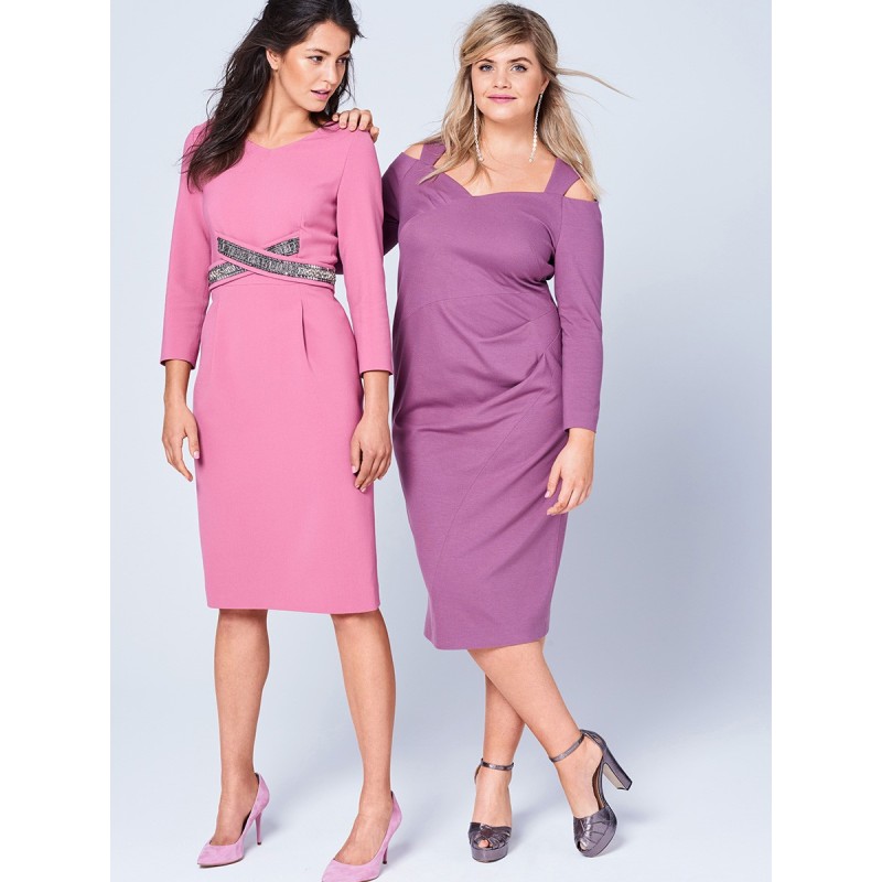 Pattern Sheath dress with a...