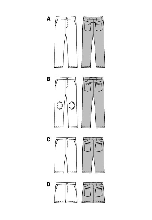 Breeches pattern in denim style (Burda 1/2014, pattern number 9440 C)