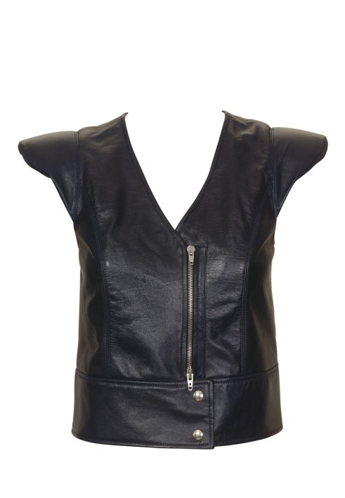 Pattern Leather vest in biker style (Burda 4/2010, pattern number 137)