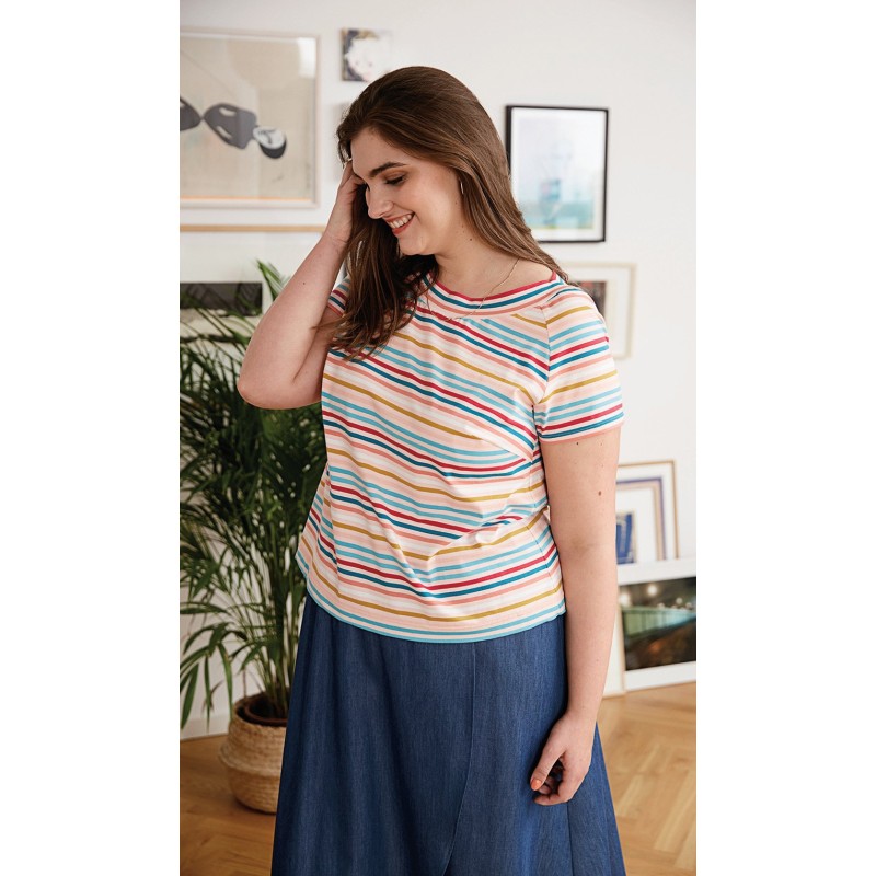 Pattern Striped T-shirt...