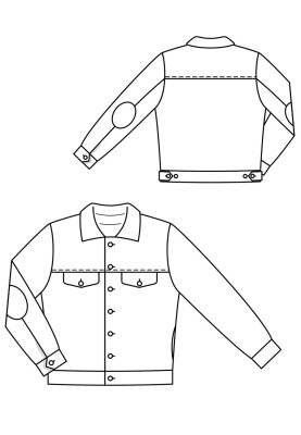 Pattern Jacket on insulated lining (Burda 12/2017, pattern number 122 A)