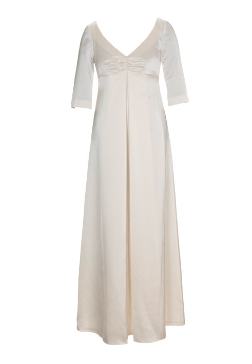 Pattern Wedding dress with empire silhouette and deep neckline (Burda 2/2012, pattern number 135)