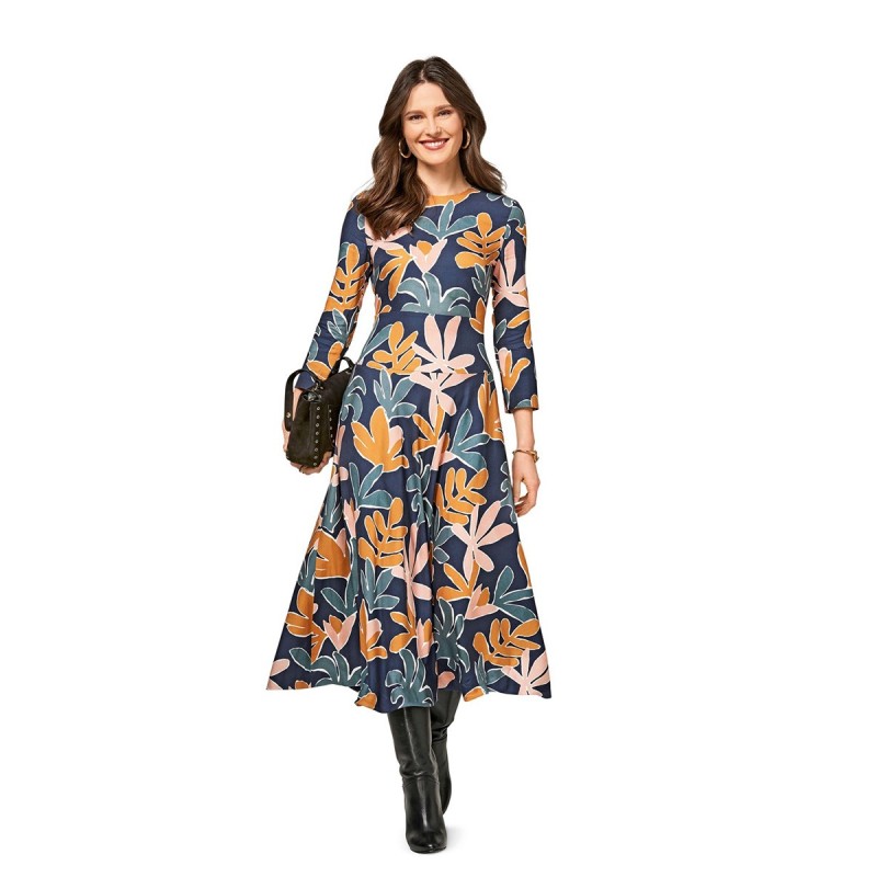 Pattern Midi-length dress...