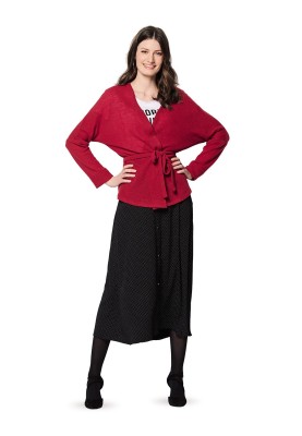 Pattern Straight-cut cardigan without fastening (Burda 2/2020, pattern number 6153 C)