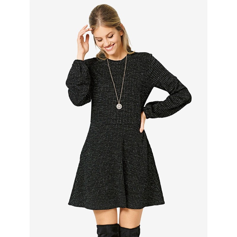 Pattern Knitted dress with...