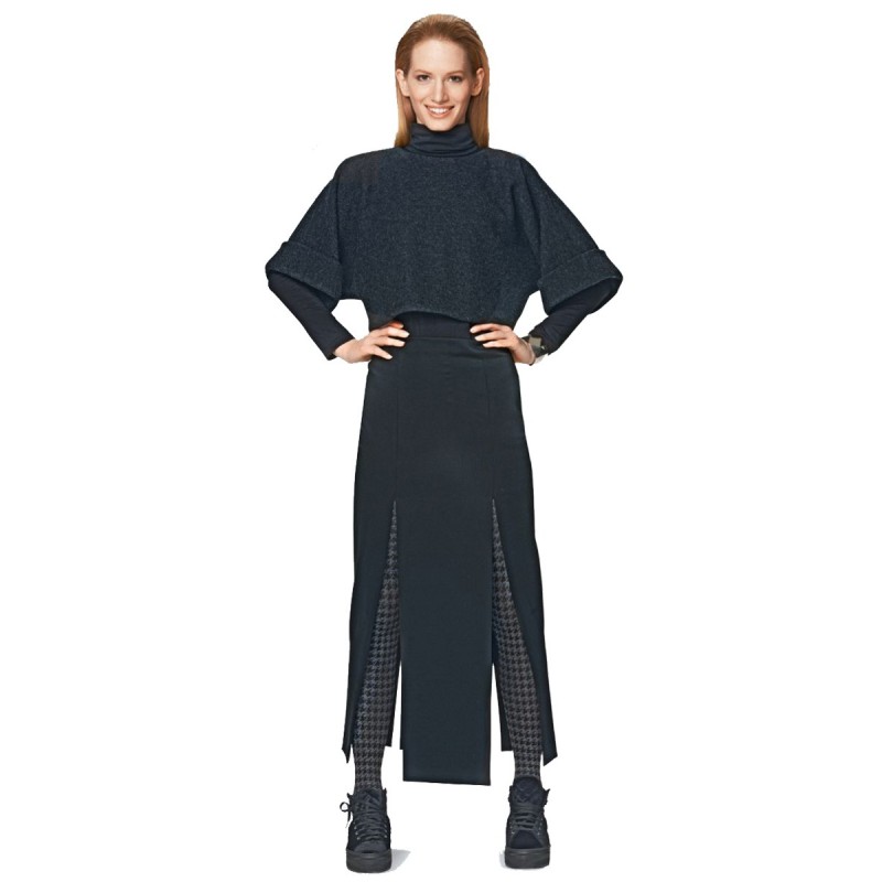 Pattern Maxi skirt with...