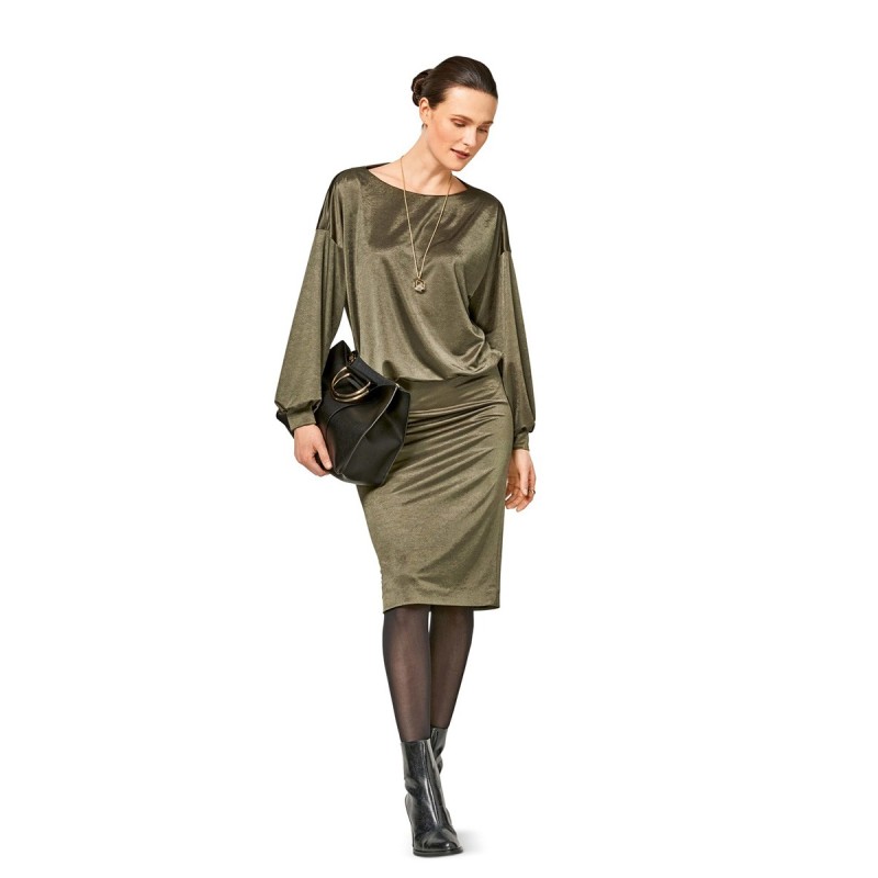 Pattern Knitted dress with...