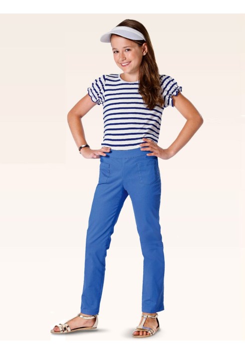 Pattern Pants with a fastener in the side seam (Burda 1/2014, pattern number 9444 A)