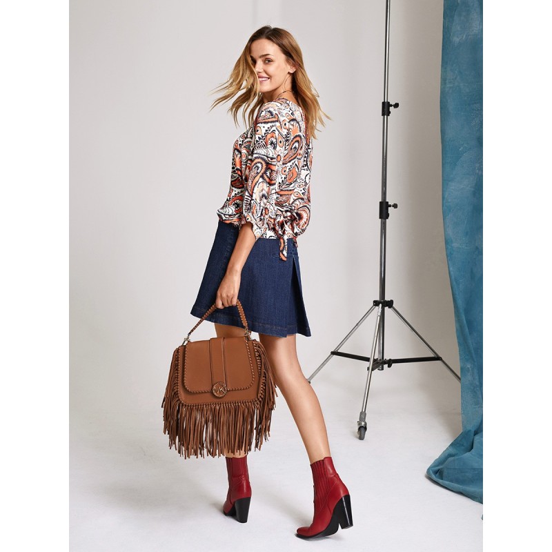 Pattern Straight-cut blouse...