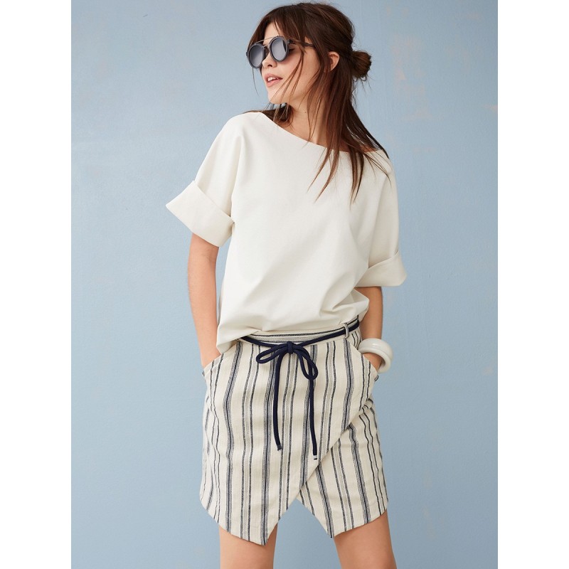 Pattern Mini skirt with...