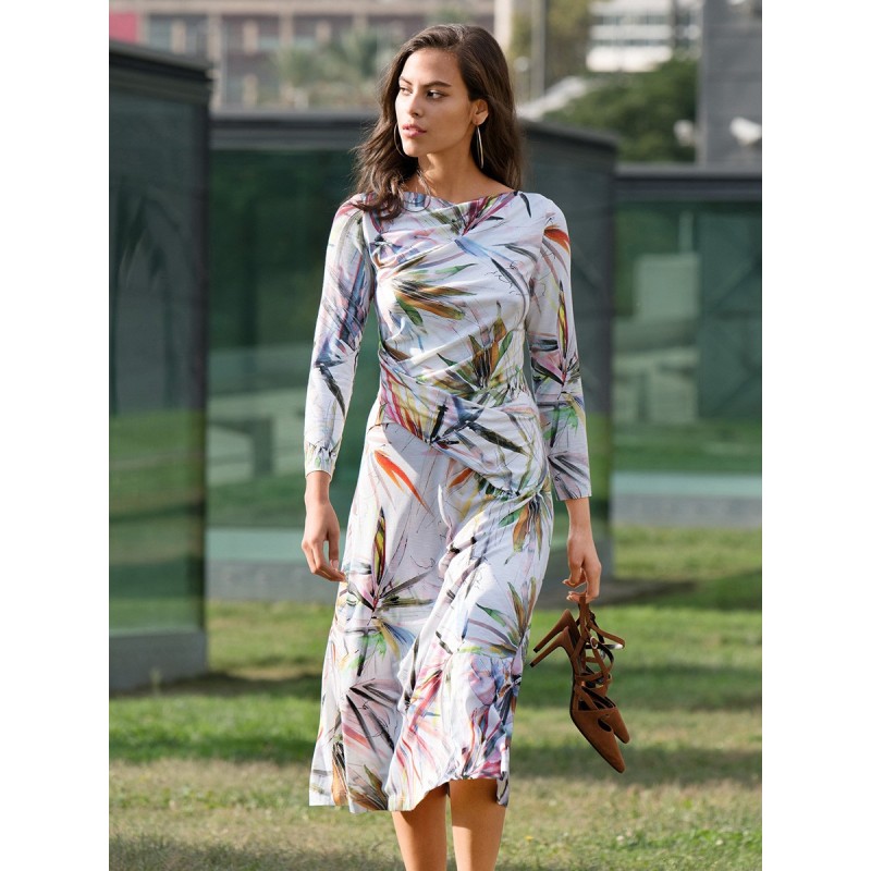 Pattern Knitted dress with...