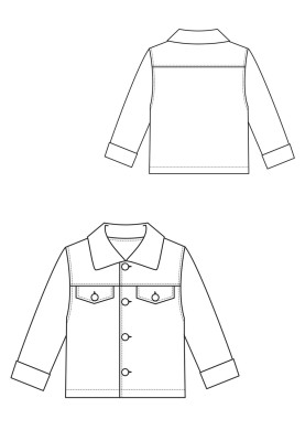 Pattern Corduroy jacket on a fur lining (I love to sew 3/2019, pattern number 130)