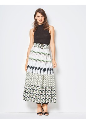 Pattern Long skirt with pleats (Burda 1/2018, pattern number 6430 A)