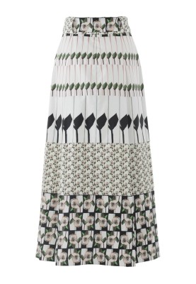 Pattern Long skirt with pleats (Burda 1/2018, pattern number 6430 A)